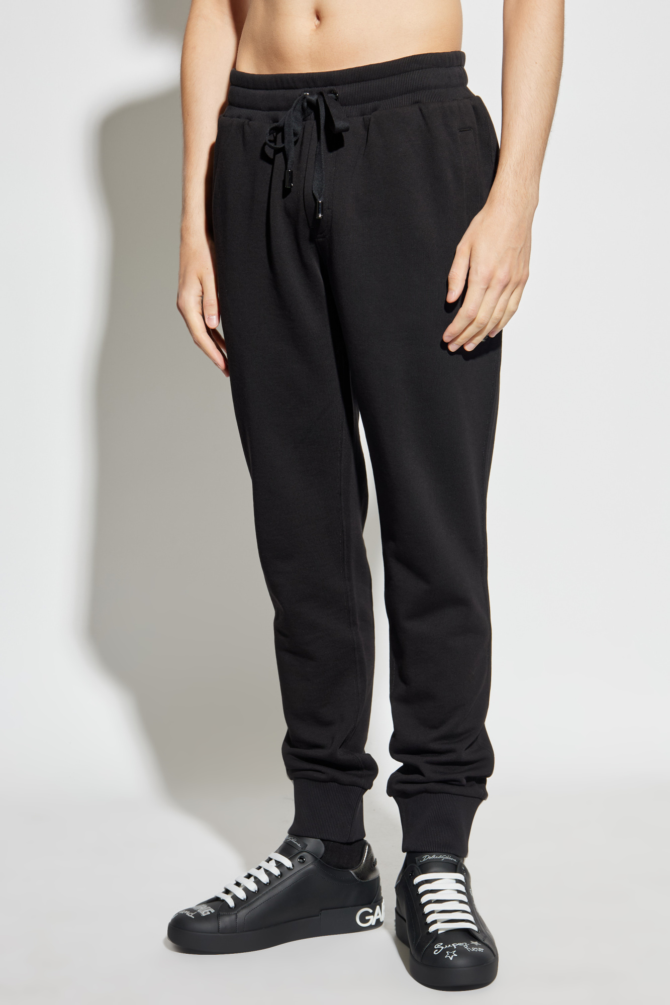 Dolce & Gabbana Sweatpants with appliqué | Men's Clothing